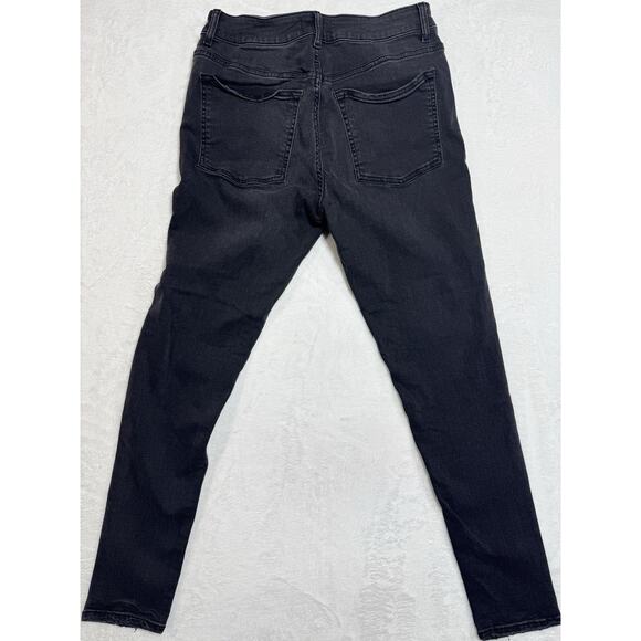 Warp + Weft MXP Millan High Rise Legging Steel Womens 30x29 Black Jeans - Picture 3 of 6